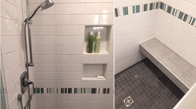 First Finishers General Contractor | Olympia Residence | Tile Bathroom Remodel